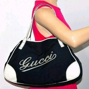 Gucci Blue Nylon Boulevard Made In ITALY